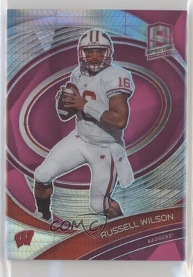 2022 Chronicles Draft Picks Spectra Neon Pink Prizm 54/75 Russell Wilson 0r5l