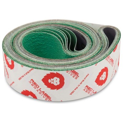Red Label Abrasives 2 X 42 Inch 220 Grit Metal Grinding Ceramic Sanding Belts, E