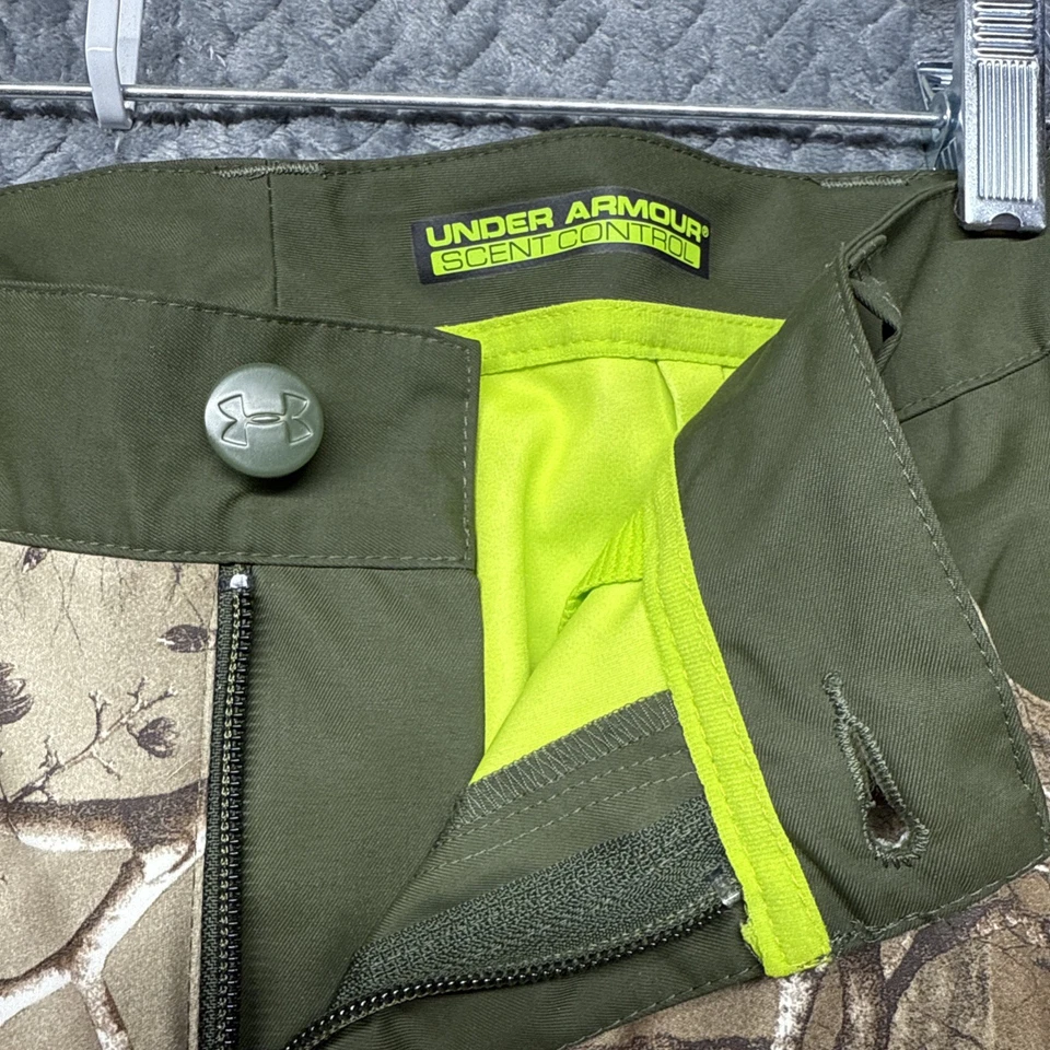 Under Armour Realtree Pants Women Sz 6 Camo Scent Control Hunting Outdoor Pink - Image 3 of 4