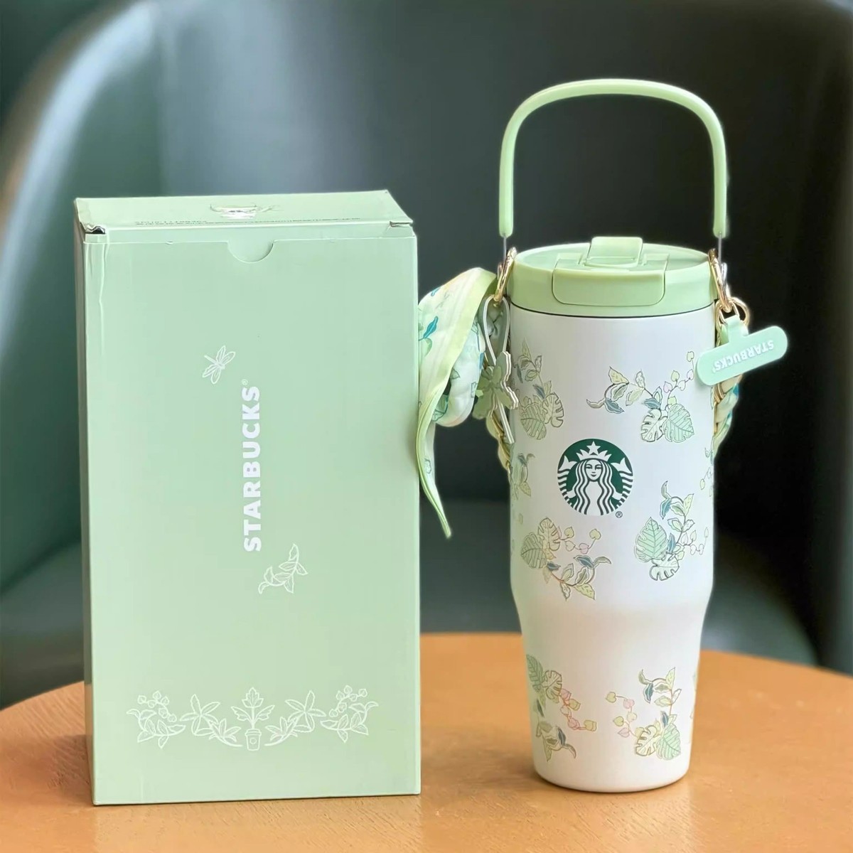 2026 China Starbucks Spring Pattern 31oz SS Double Drink Tumbler