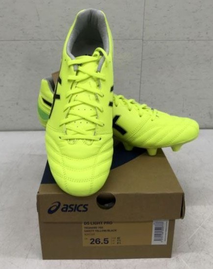 ASICS Soccer Cleats DS LIGHT PRO 1103A095-750 Safety Yellow/Black Men's Shoes