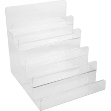 Purse Display Stand Rack Acrylic Wallet Organizer Clear Riser Shelf