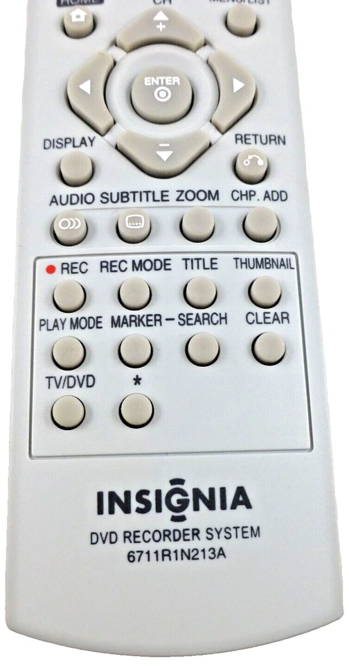 6711R1N213A NEW LG OEM REMOTE CONTROL FOR INSIGNIA NS-DVDR1 DVD RECORDER - Image 3 of 4