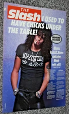 SLASH guns n roses band large A3 size glossy magazine music promo ART poster