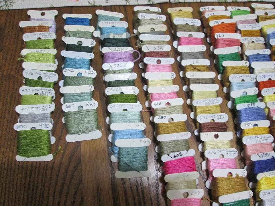 DMC Carded Floss💲Discount on 2+Sets💲💚Your Choice of 20💚 114 colors Available - Image 4 of 4