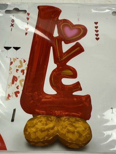 Anagrama Globo LOVE Rojo SCRIPT FOIL Boda San Valentín 58" Alto Extra Grande 3 - Imagen 2 de 7