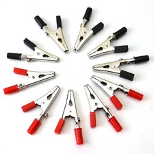 Insulated Crocodile Clips 5A Electrical Battery Connectors Alligator Clamps