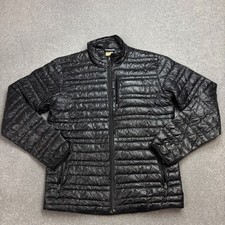 Patagonia Jacket Adult Medium Black Ultralight Puffer Goose Down Sweater Men*
