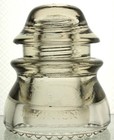 NEAR MINT STRAW CD 154(020)  DOMINION-42 RDP GLASS INSULATOR