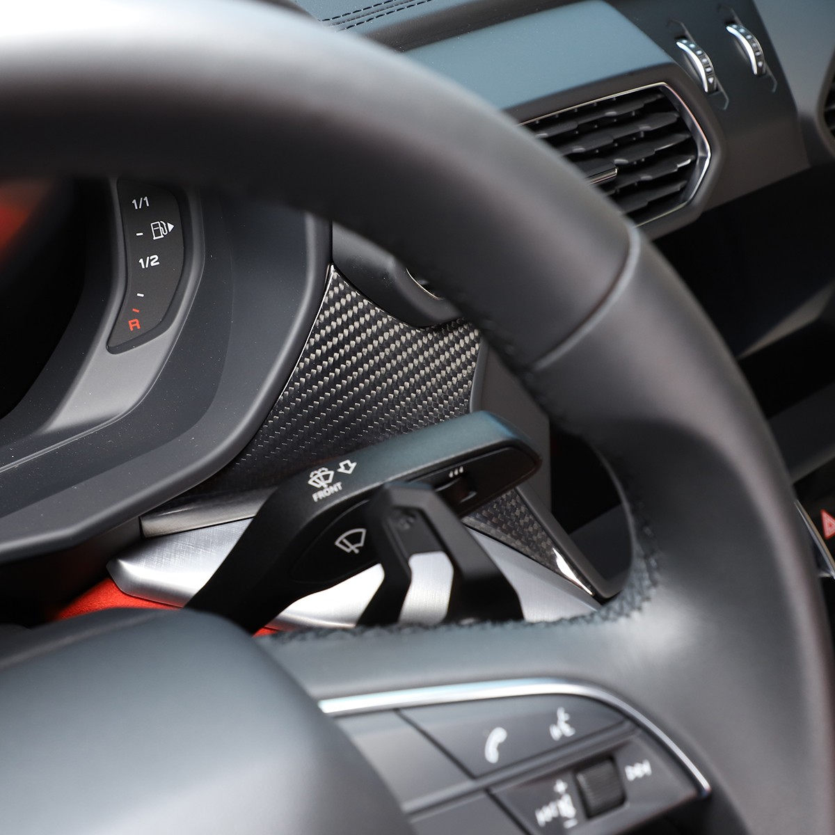 Fits 2018-25  Lamborghini URUSInterior Dash Accent Trim Cover Real Carbon Fiber