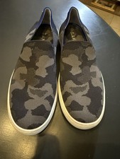 Rothy  s Original Slip On Sneaker Shoes Grey Camo Comfort Casual Women's Size 9