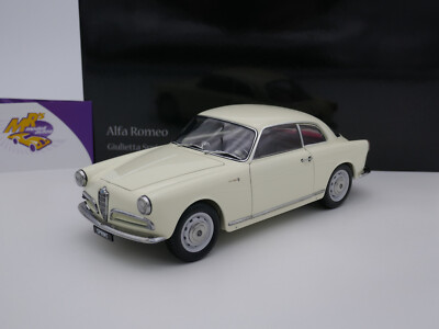 Kyosho 08957W # Alfa Romeo Giulietta Sprint Baujahr 1954 '' cremeweiß '' 1:18 NEU