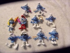 Smurfs PEYO McDonald's Happy Meal 2011 2013 Figures Lot Of 10