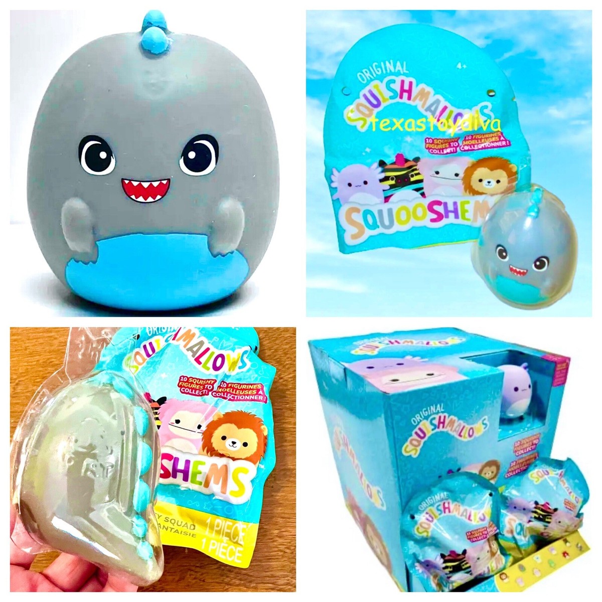 Squishmallows Squooshems Chuey Dinosaur T-Rex Mystery Squishmallow