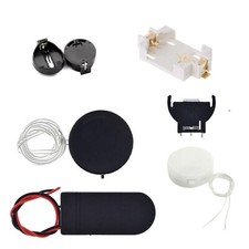 1 2 Cell CR2032 Battery Holder Case Box With On / Off Switch/Pins/Wire/Cover
