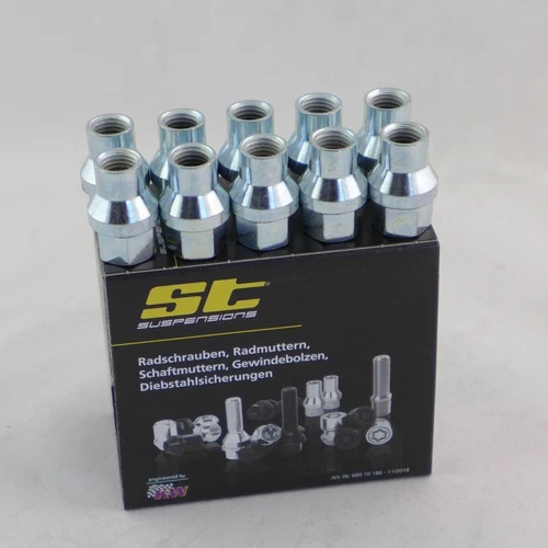 ST Shank Nuts Silver 10x M14x1.5 Taper 60 Degree D:17.3mm L:10 56110404