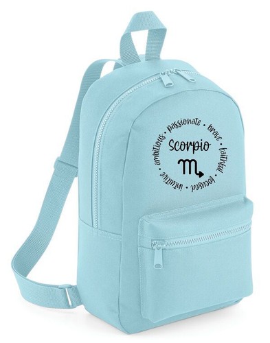 Zodiac Traits Star Sign Backpack Mini Fashion Bag Horoscope Rucksack - Picture 22 of 72