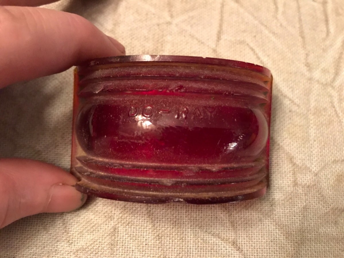 Doray Red GLASS CLEARANCE PARK MARKER LENS Light Cab Truck | eBay