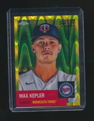 MAX KEPLER 2022 TOPPS CHROME YELLOW REFRACTOR PARALLEL 069/250 #262