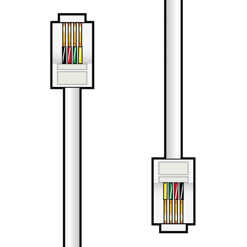 AV:Link ADSL/ADSL2+ Broadband Internet Cable For Router/RJ11/3m/5m/10m/White - 第 2/3 張圖片