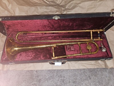 King Cleveland tenor trombone, case & mouthpiece, USA, Very Good Condition