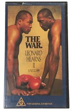 The War Boxing Leonard Hearns II 1989 VHS Movie Tape