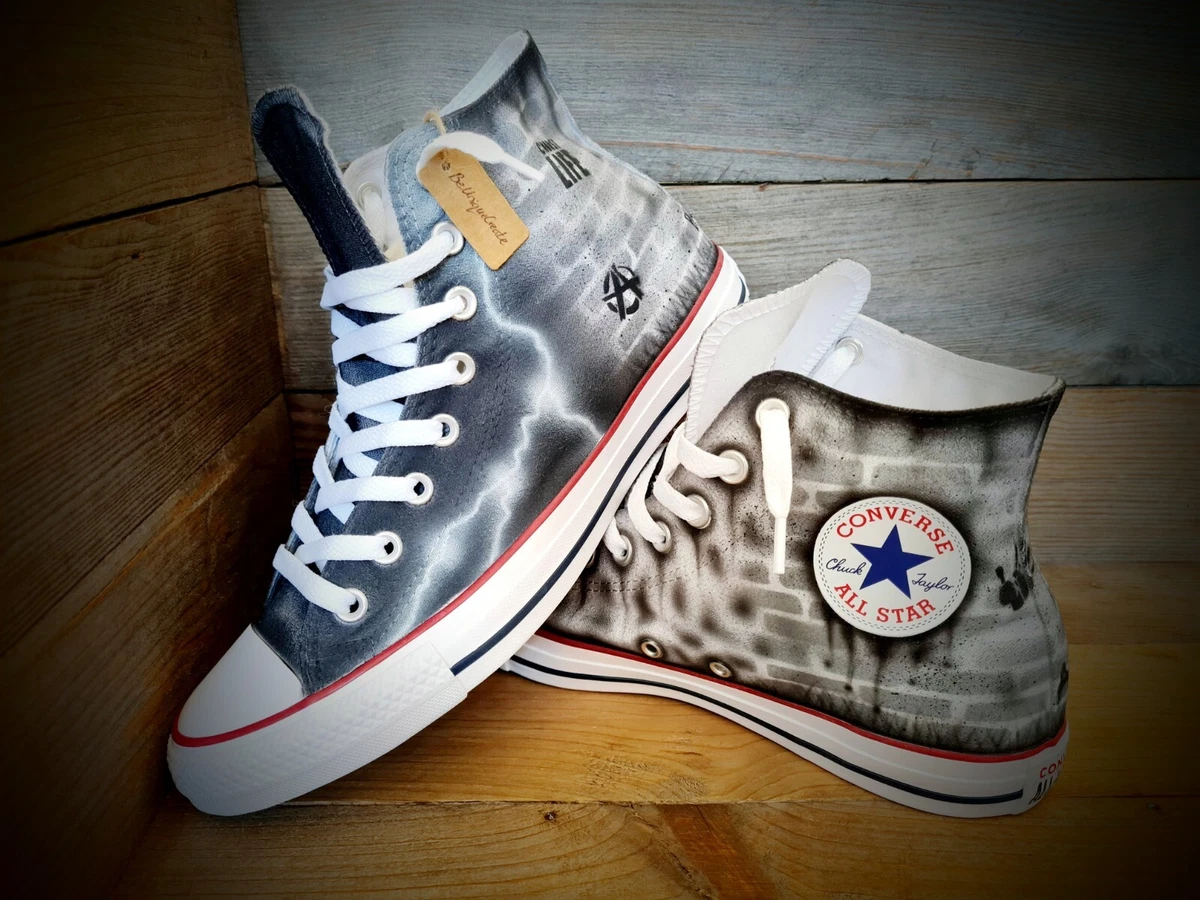 Custom Painted Chuck Taylor All Star Classic High Top Sneakers Shoes CanvasBoots