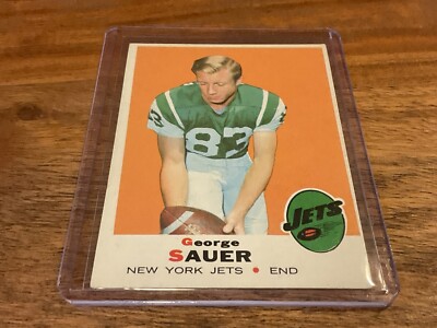 1969 TOPPS #231 GEORGE SAUER JR. VG NY JETS - NMT | eBay