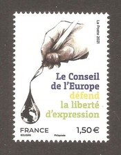 FRANCE 2021 Timbre de Service 181 Conseil de l' EUROPE Patrimoine  NEUF** LUXE