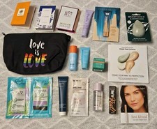 18-pc Body, Hair, Skin Care Makeup Travel Kit, Gift Set Incl. Love Is Love Bag