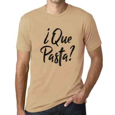 ULTRABASIC Herren T-Shirt Grafik Nur Pasta Que Pasta T-Shirt