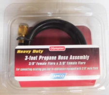 Camco 59913 3 Foot Propane Hose Assembly - 3/8" Female Flare x 3/8" Female Flare
