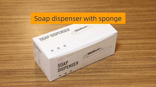 Kitchen Countertop Soap Dispenser with Sponge and Scrub Holder, 20oz 3-in-1 - Video 1 of 1