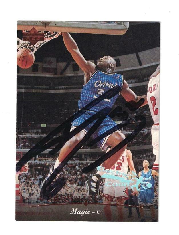 Shaquille O'Neal Signed Autographed 1995 96 Upper Deck Card
