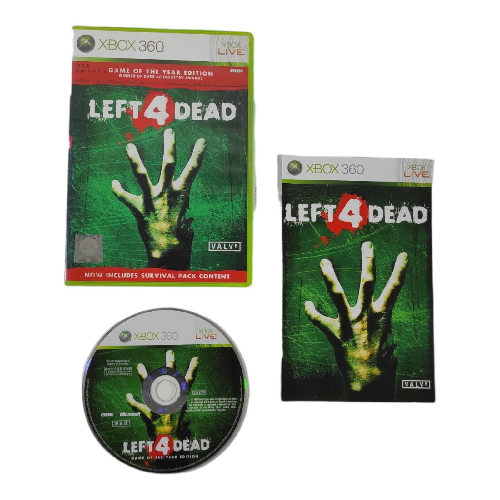 Left 4 Dead Game of the Year Edition Xbox 360 Spiel komplett + Handbuch NTSC-J