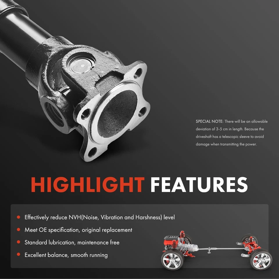 Front Driveshaft Prop Shaft Assembly for Mercedes-Benz E280 E320 E350 W211 AWD Foto 4 de 4