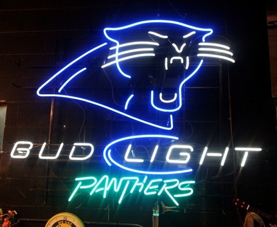 24''x20'' Corolina Panthers Light Neon Sign Lamp Visual Man Cave Poster Beer L 