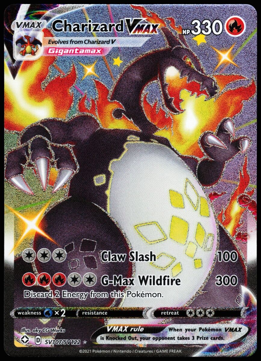 Carta Pokemon Charizard Vmax Shiny - Gigantamax - R$ 20,38