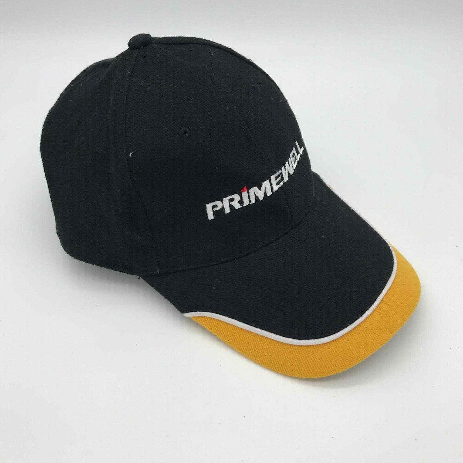 Primewell Baseball Cap Hat Hook-Loop Back Black Y… - image 2