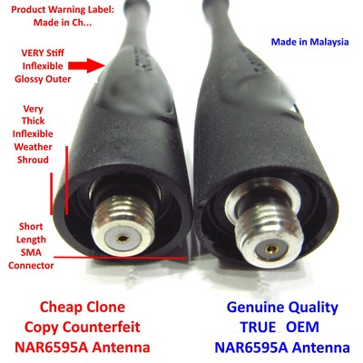 Antenne Motorola Originale (OEM) - Bande 700 / 800 MHz - Longueur Moyenne - Neuf D'origine