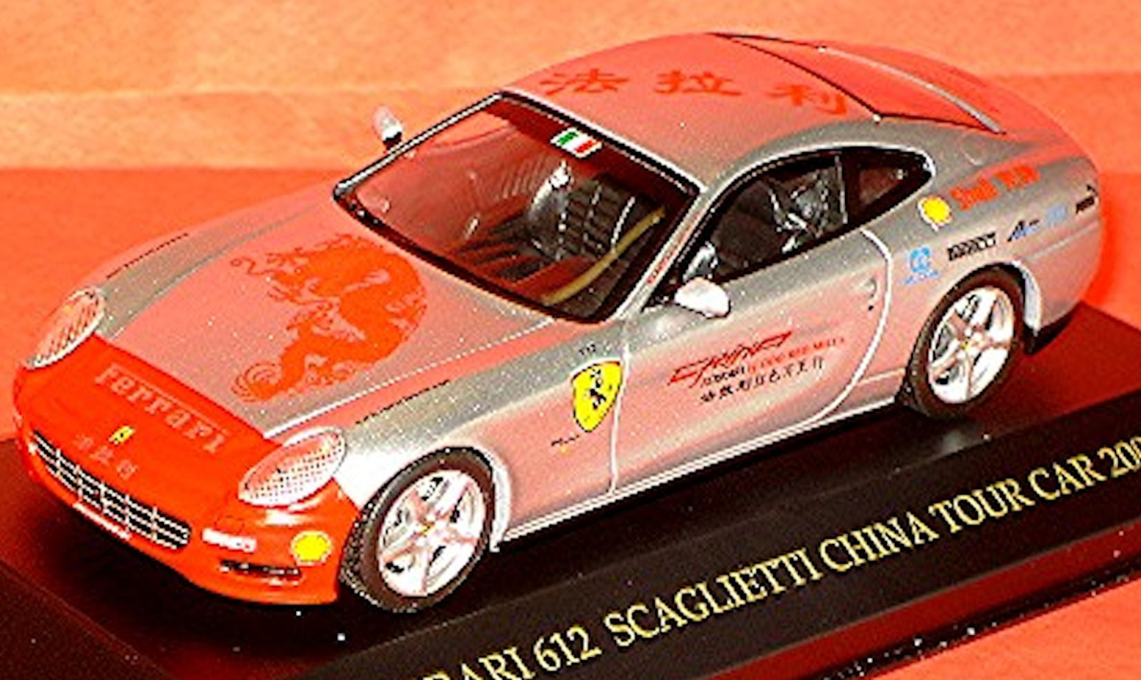 Ferrari 612 Scaglietti China Tour Car 2005 Silver Metallic 1:43 Ixo FER039