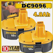 2 PACK 18V For Dewalt 18 VOLT XRP DC9096 DC9098 NiMh Battery DC9099 NEW 4800mAh