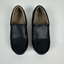Children's Place Boys Black Slip On Dress Shoes size 1