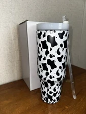 40oz Cow Print Tumbler