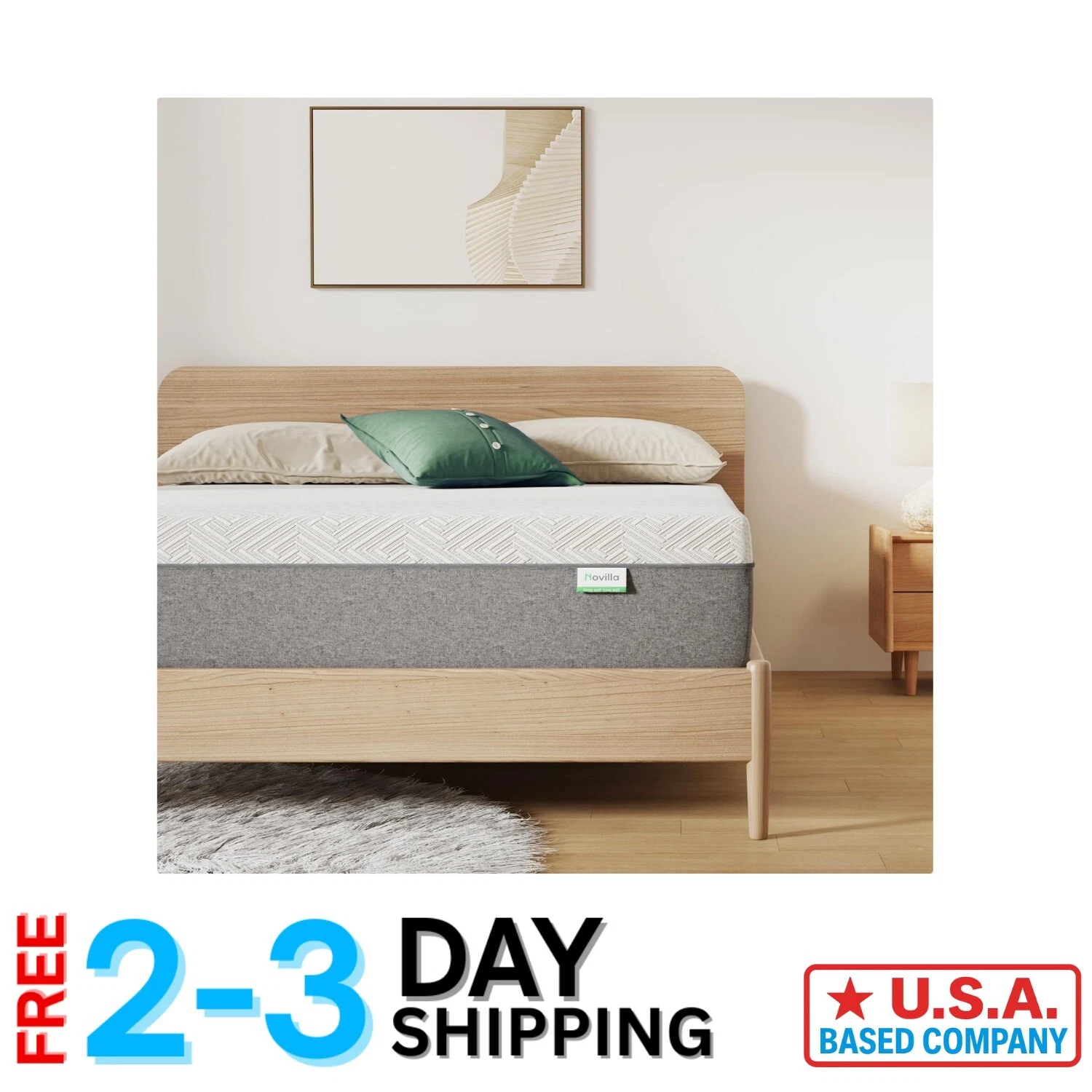 Twin Gel Memory Foam Mattress - 6-Inch Medium Firm for Cool, Restful Sleep