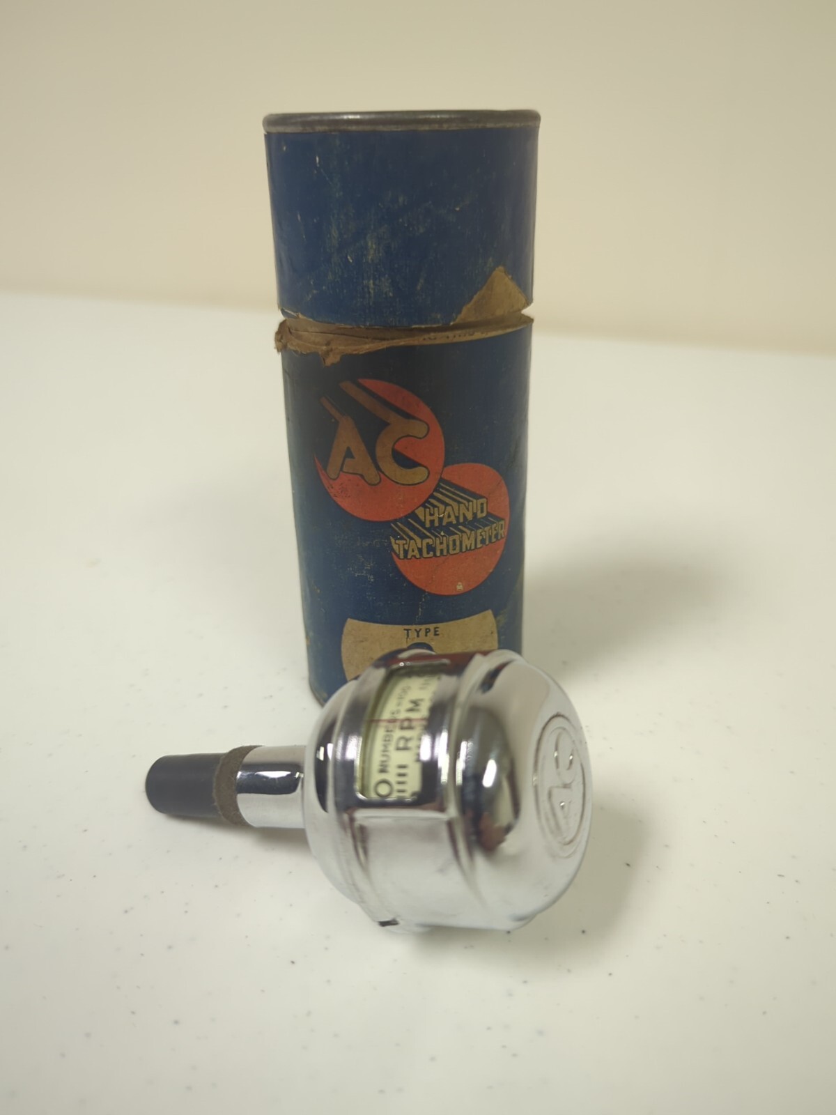 Vintage AC Hand Tachometer Type 2- 1548393 - Orig Box Tool GM Dealership