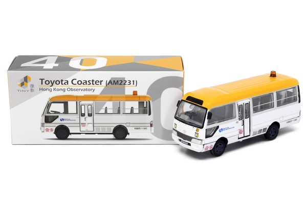 Tiny City 40 Die-Cast Model Car - Toyota Coaster Hong Kong Observatory-image