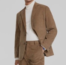 Tommy Hilfiger Men's Brown Corduroy Modern-Fit Sport-Coat Suit Jacket Size 38R