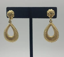 Earrings Clip-on Coro Teardrop Golden