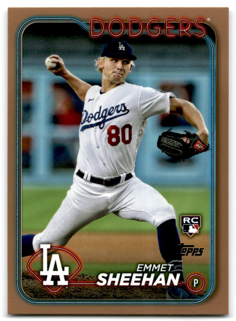 2024 TOPPS GOLD EMMET SHEEHAN RC 1359/2024 Los Angeles Dodgers #283